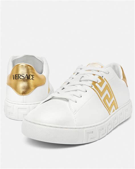 versace sneakers dam|Versace sea greca sneakers.